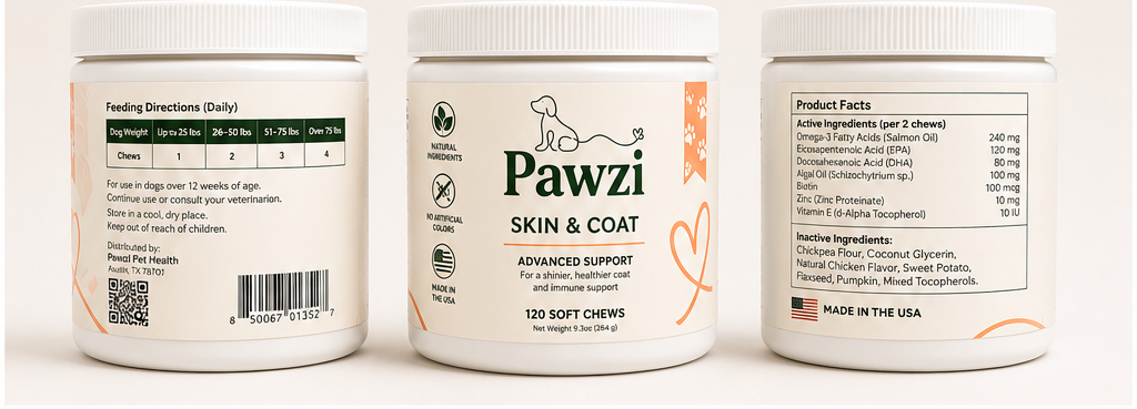 Pawzi Skin & Coat Chews